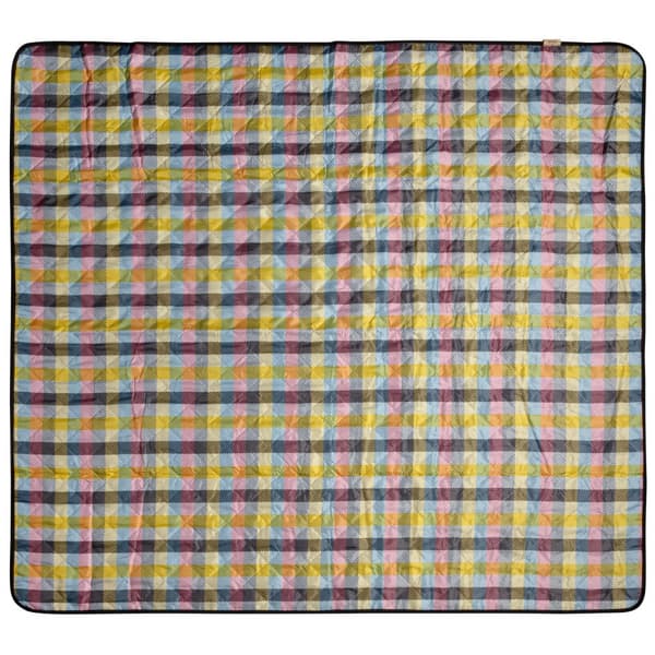 Picnic tæppe 130x145 Harmony gul pink ternet Eurogardiner