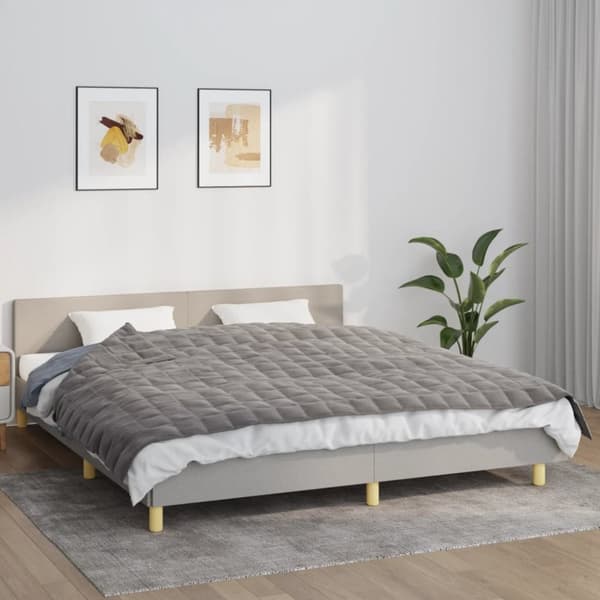 The Living Store Painopeitto harmaa 155x220 cm 11 kg kangas -  Viltit
