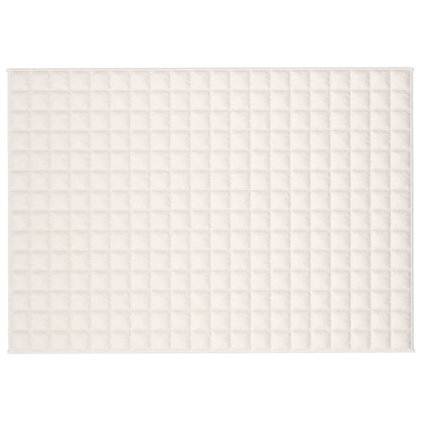 Sengetæpper - Living tyngdetæppe 135x200 cm 10 kg stof lys cremefarve