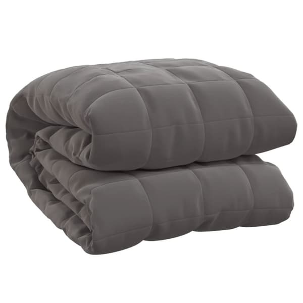 Sengetæpper - Living tyngdetæppe 220x235 cm 15 kg stof grå
