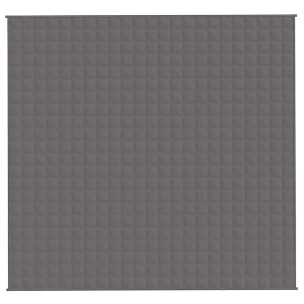 Sengetæpper - Living tyngdetæppe 220x235 cm 15 kg stof grå