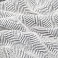 Miniatyrbillede 6 af 7: Plaid 220x250 cm bomuld sildebensmønster grå - Plaid - Plaider - Home & Living