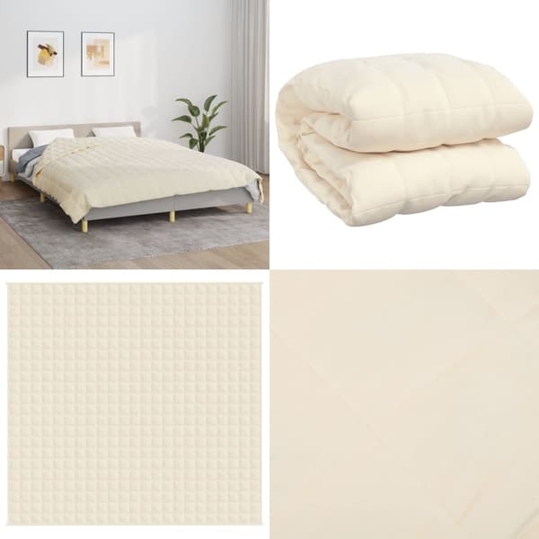 Painopeitto vaalea kerma 220x230 cm 15 kg kangas - Painopeitto - Painohuopa - Home & Living