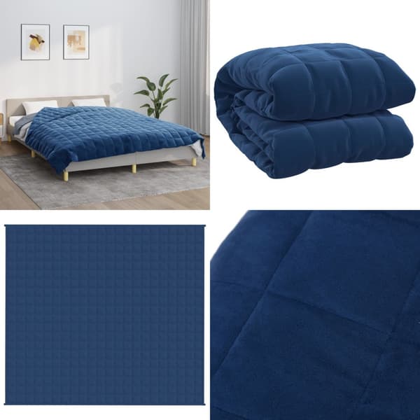 Painopeitto sininen 200x225 cm 13 kg kangas - Painopeitto - Painohuopa - Home & Living