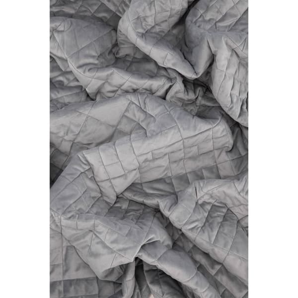 Jilly sengetæppe 80x260cm lysegrå.