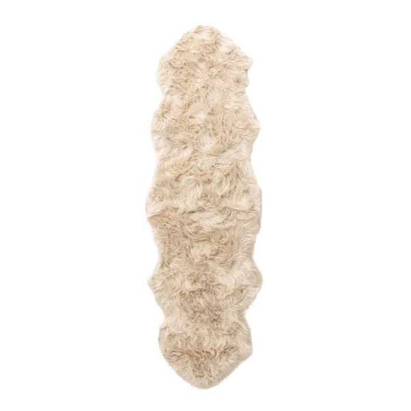 Katy skind imiteret 180x55cm beige.