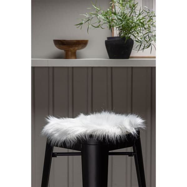 Katy skinn Ø34cm vit.