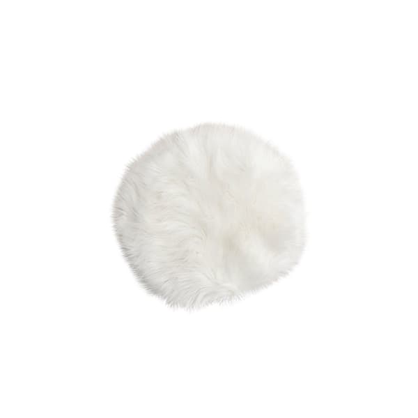 Katy skinn Ø34cm vit.