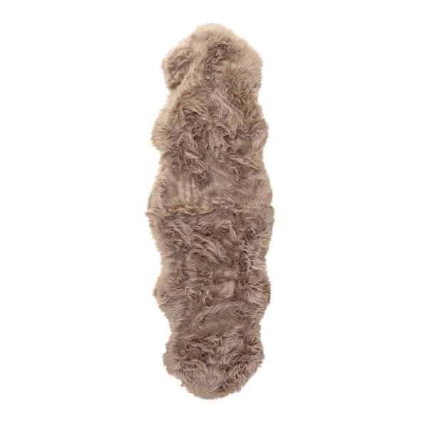 Katy skinn immitert skinn 180x55cm brun.