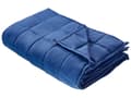 Miniatyrbillede 1 af 7: Tyngdedyne Marineblå Microfiber 4 kg 100 x 150 cm Vægtdyne til Børn Quiltet Design Dyne med Glasperler