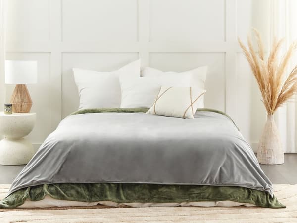 Tyngdetæppe Betræk Grå Polyester 150 x 200 cm Overtræk til Vægttæppe Blød Design til Soveværelse Sengetæppe Vægt Tæppe Cover