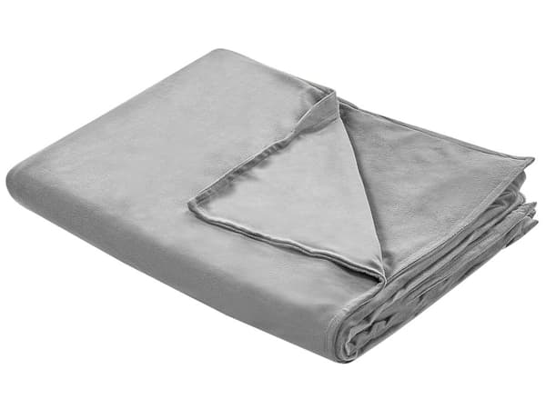 Tyngdetæppe Betræk Grå Polyester 150 x 200 cm Overtræk til Vægttæppe Blød Design til Soveværelse Sengetæppe Vægt Tæppe Cover