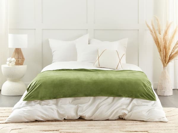 Tyngdetæppe Betræk Mørkegrøn Polyester 100 x 150 cm Overtræk til Vægttæppe Blød Design til Soveværelse Sengetæppe Vægt Tæppe Cover