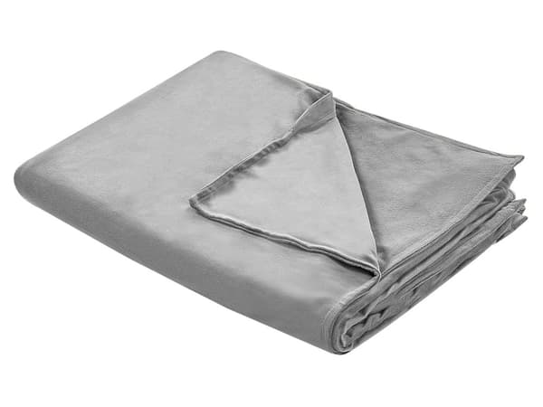 Tyngdetæppe Betræk Grå Polyester 135 x 200 cm Overtræk til Vægttæppe Blød Design til Soveværelse Sengetæppe Vægt Tæppe Cover