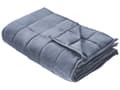 Miniatyrbillede 1 af 7: Tyngdedyne Blå Microfiber 4 kg 100 x 150 cm Vægtdyne til Børn Quiltet Design Dyne med Glasperler