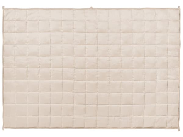 Tyngdedyne Beige Microfiber 4 kg 100 x 150 cm Vægtdyne til Børn Quiltet Dynetæppe Design Dyne med Glasperler