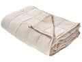 Miniatyrbillede 1 af 7: Tyngdedyne Beige Microfiber 4 kg 100 x 150 cm Vægtdyne til Børn Quiltet Dynetæppe Design Dyne med Glasperler