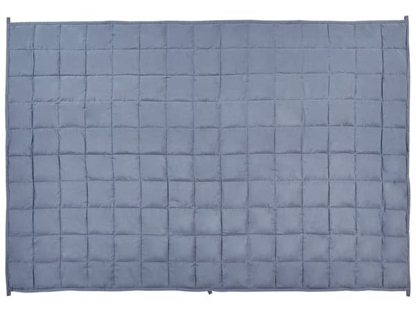 Painopeitto sininen polyesterikangas lasihelmitäyte suorakulmainen 100 x 150 cm 4 kg tikattu