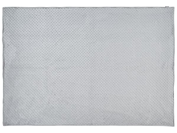 Painopeiton päällinen vaaleanharmaa polyesterikangas 120 x 180 cm pilkut moderni tyyli