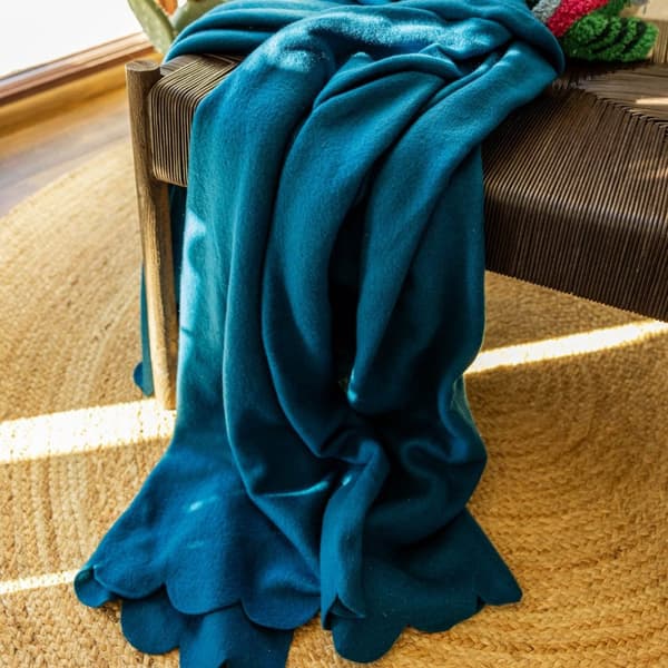 Tæppe | KALA | fleece turkis | 130x170 | 878423