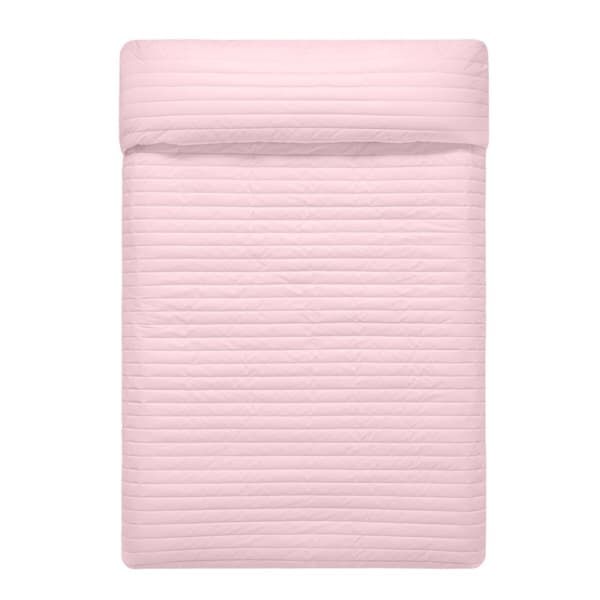 Vändbart överkast HappyFriday Basic Dash Rosa Marinblå 180 x 260 cm