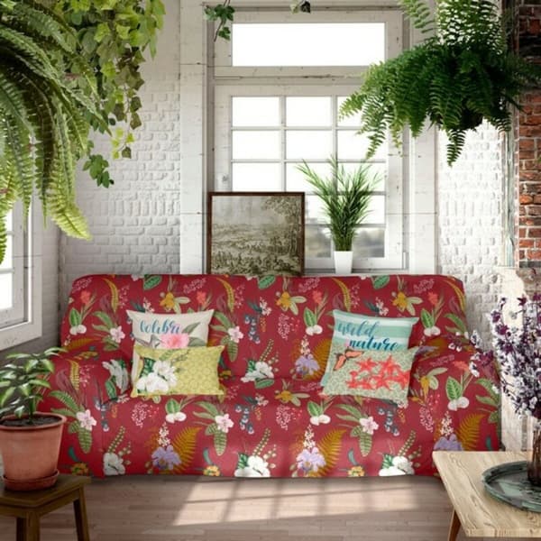 Multifunktionell kudde Icehome Botanical - Enkelsäng (180 x 270 cm)
