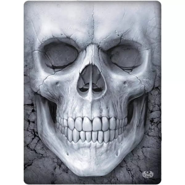 Spiral Direct Fleece Solemn Skull Blanket Black/White One Size