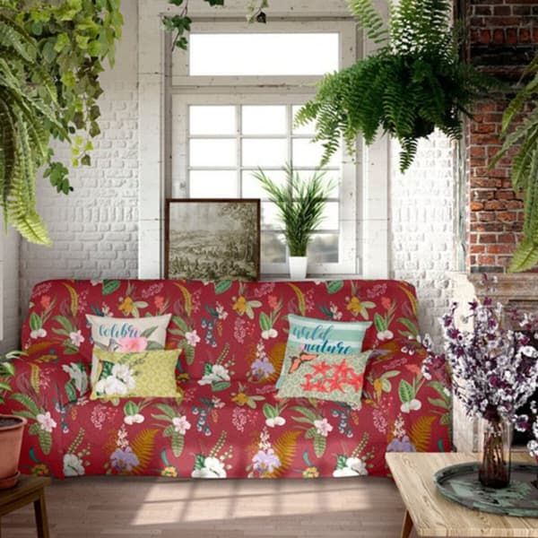 Multifunktionelt tæppe Icehome Botanical - Enkeltseng (180 x 270 cm)