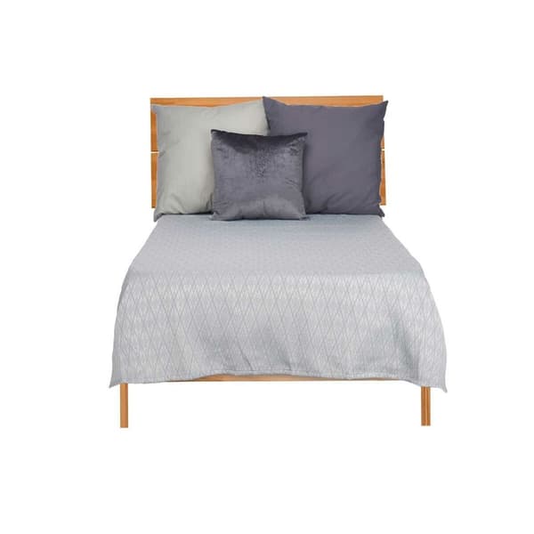 Sengeteppe (dyne) 180 x 260 cm Rombe Grå (4 enheter)