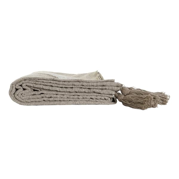 Sengelaken DKD Home Decor Hvit Grønn Beige Mørkegrønn 130 x 170 x 0,5 cm (2 enheter)