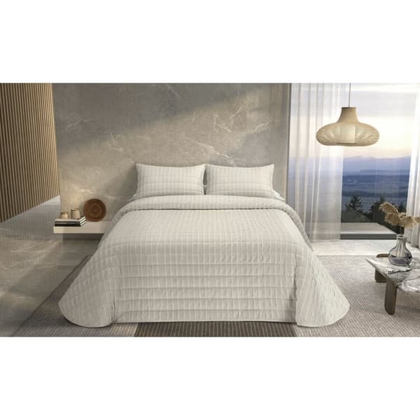 Sengeteppe (dyne) Pierre Cardin ONDAS Beige Seng 180 (3 Deler)