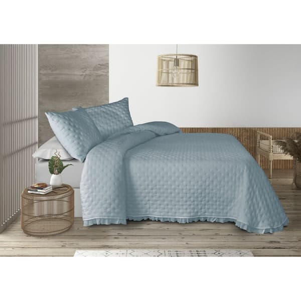 Sengeteppe (dyne) Pierre Cardin AROA Blå Seng 150 (3 Deler)
