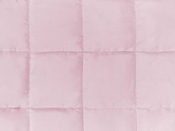 Veggdyne rosa polyester glassperler 135 x 200 cm 8 kg enkelt dyne kledd