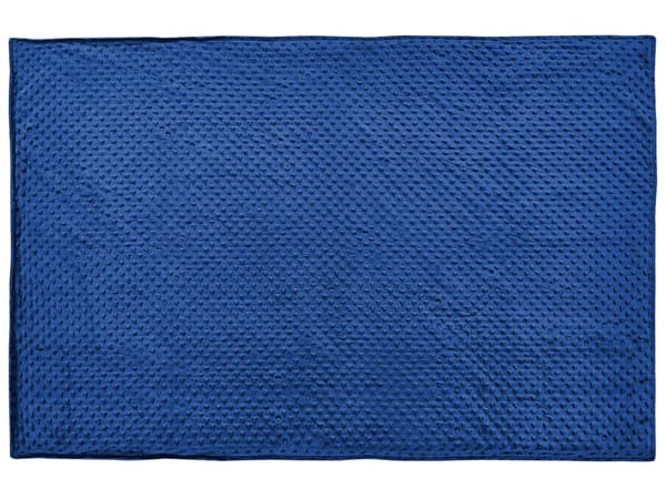 Vektteppe Marineblå polyesterstoff 100 x 150 cm Prikkete mønster Moderne design Soveromstekstil