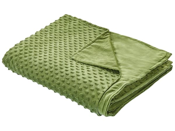 Vektteppe Grønt polyesterstoff 120 x 180 cm Prikkete mønster Moderne design Soveromstekstil