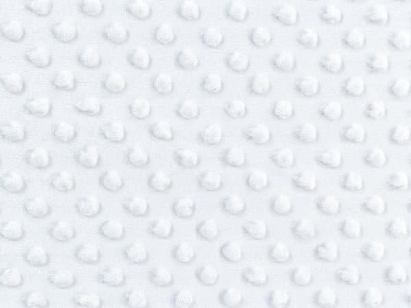 Vektteppe Hvit polyesterstoff 120 x 180 cm Prikkete mønster Moderne design Soveromstekstil