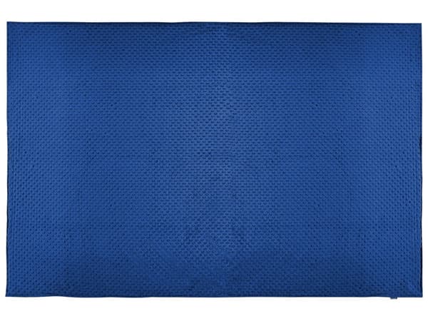 Vektteppe Marineblå polyesterstoff 135 x 200 cm Prikkete mønster Moderne design Soveromstekstil