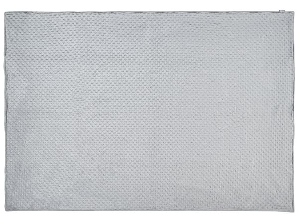Vektteppe i grått polyesterstoff 135 x 200 cm Prikkete mønster Moderne design Soveromstekstil