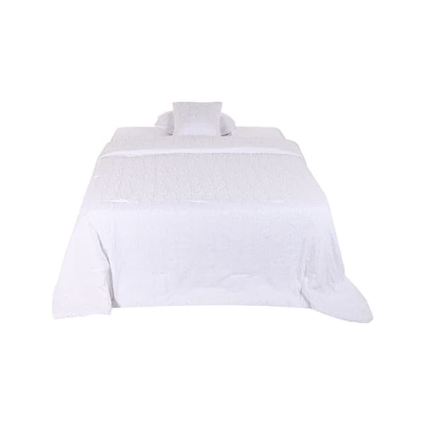 Sengeteppe (dyne) Home ESPRIT Hvit 180 x 260 cm