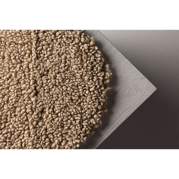 Katy stoltrekk Ø34 cm kunstskinn beige.