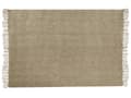 Miniatyrbillede 4 af 7: Plaid Taupe Bomuld 150 x 200 cm Blød Hyggetæppe til Sofa Moderne Varm Bomuldstæppe med Frynser Skandinavisk Senge Plaid