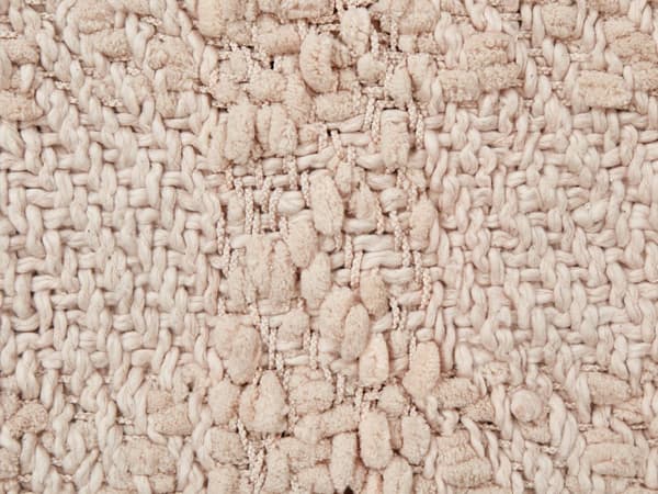 Filt Rosa Bomull och Akryl 220 x 240 cm Vävd Sängpläd med Tofsar Överkast