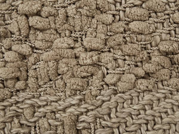 Filt Taupe Bomull och Akryl 200 x 220 cm Vävd Sängpläd med Tofsar Överkast