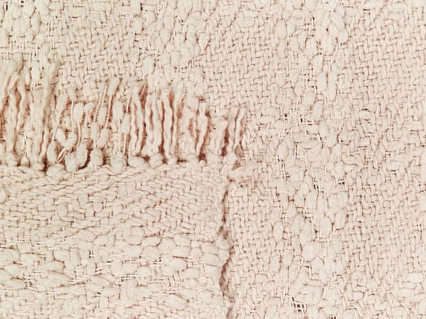 Teppe i Rosa Bomull og Akryl 150 x 200 cm Vevd Sengeteppe med Dusker Sengeteppe Overtrekk