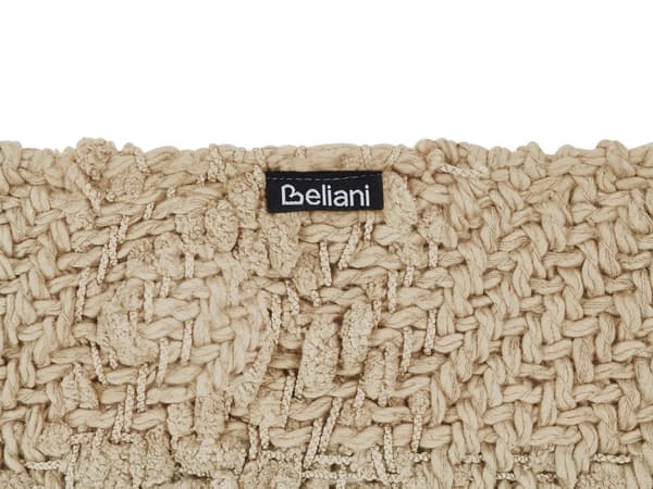 Teppe i Beige Bomull og Akryl 220 x 240 cm Vevd Sengeteppe med Dusker Sengeteppe Overtrekk