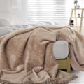 Miniatyrbild 1 av 3: Melerad bomullsfilt 150x200 beige