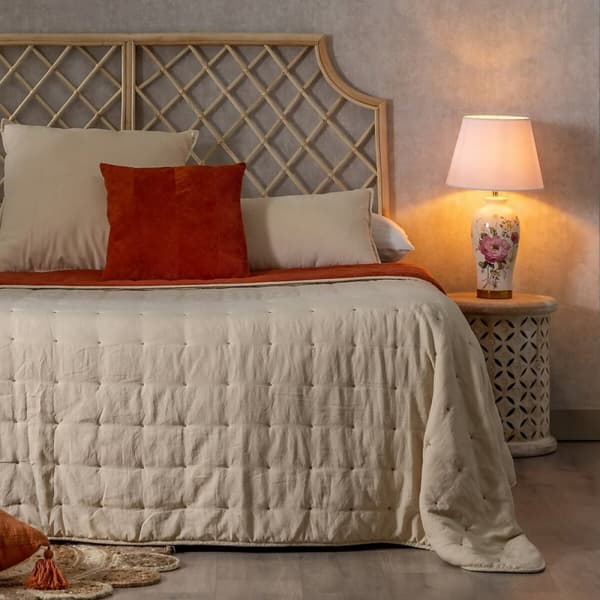 Vuodepeite (viltti) 270 x 280 cm Beige Tummanpunainen