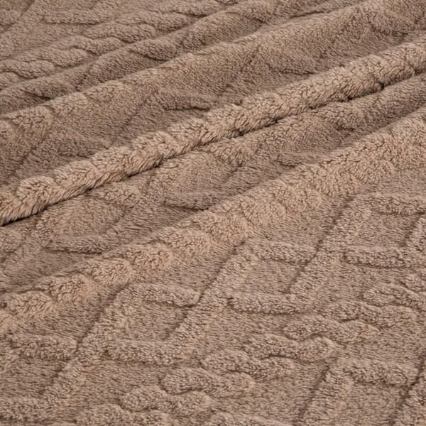 PLÄCKE D91 FLÄTA 200 X 220 CM BEIGE