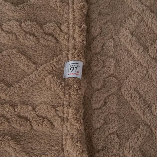 PLÄCKE D91 FLÄTA 200 X 220 CM BEIGE