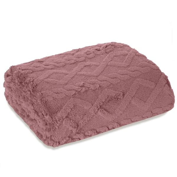 PLÄCKE D91 FLÄTA 200 X 220 CM PULVERROSA